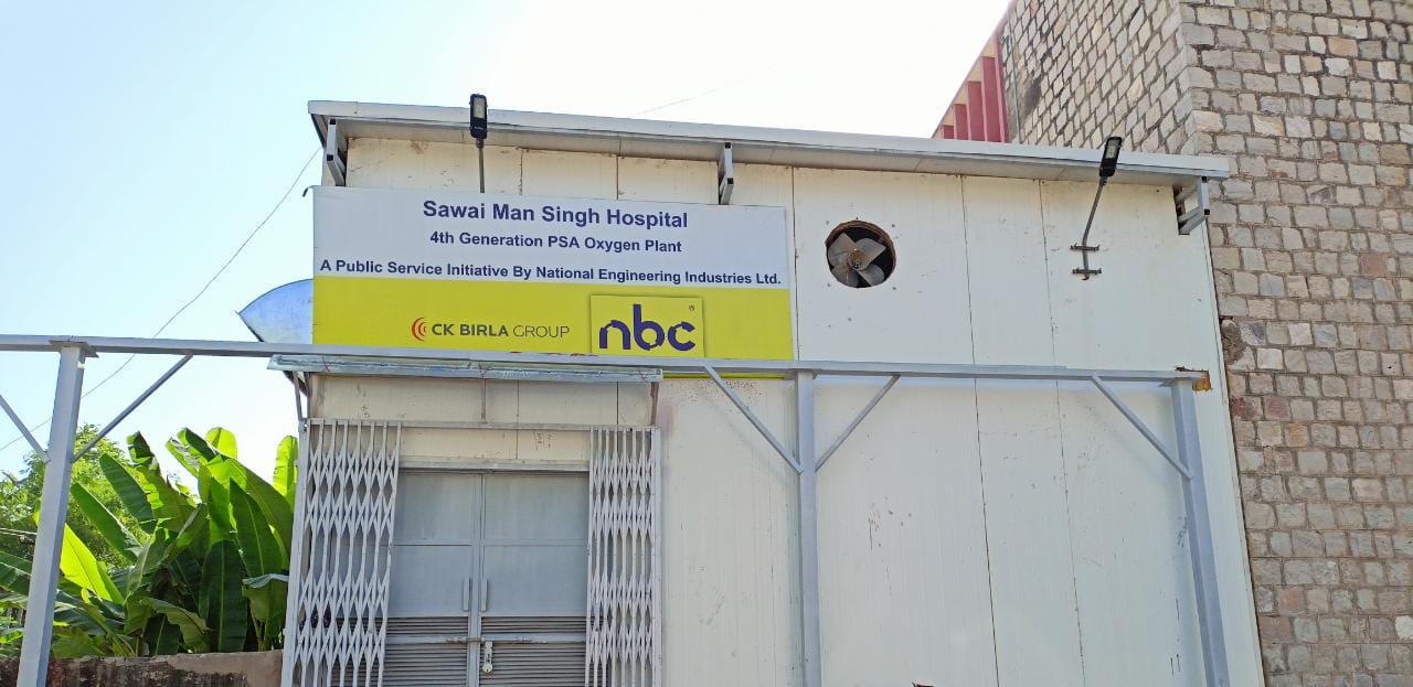 National Engineering Industries Ltd. sets up an oxygen generation plant for SMS Hospital in Jaipur