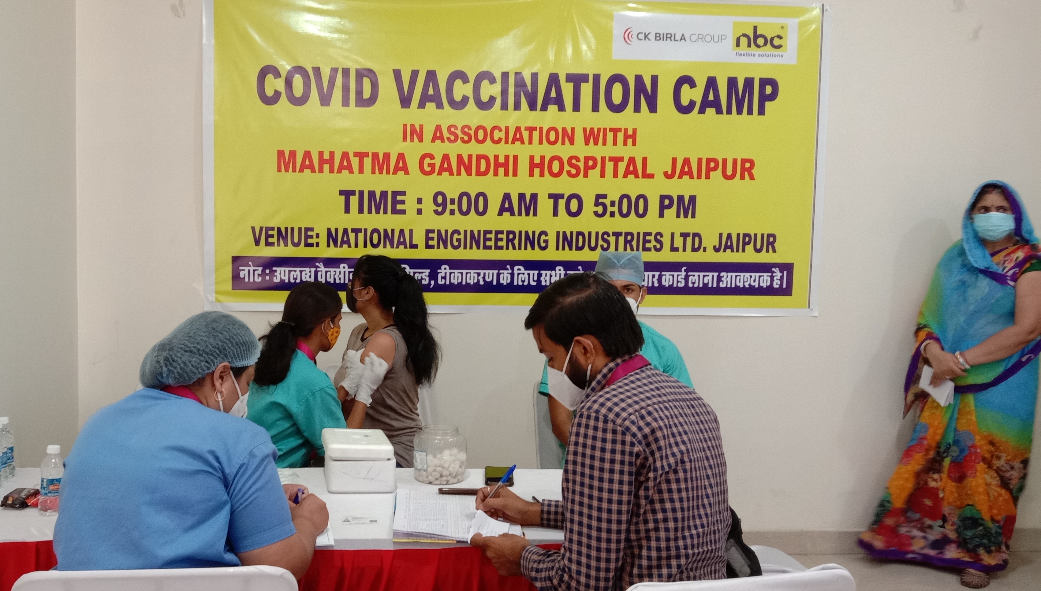National Engineering Industries Ltd. organises Covid-19 vaccination camp for employees and their family at the Jaipur facility