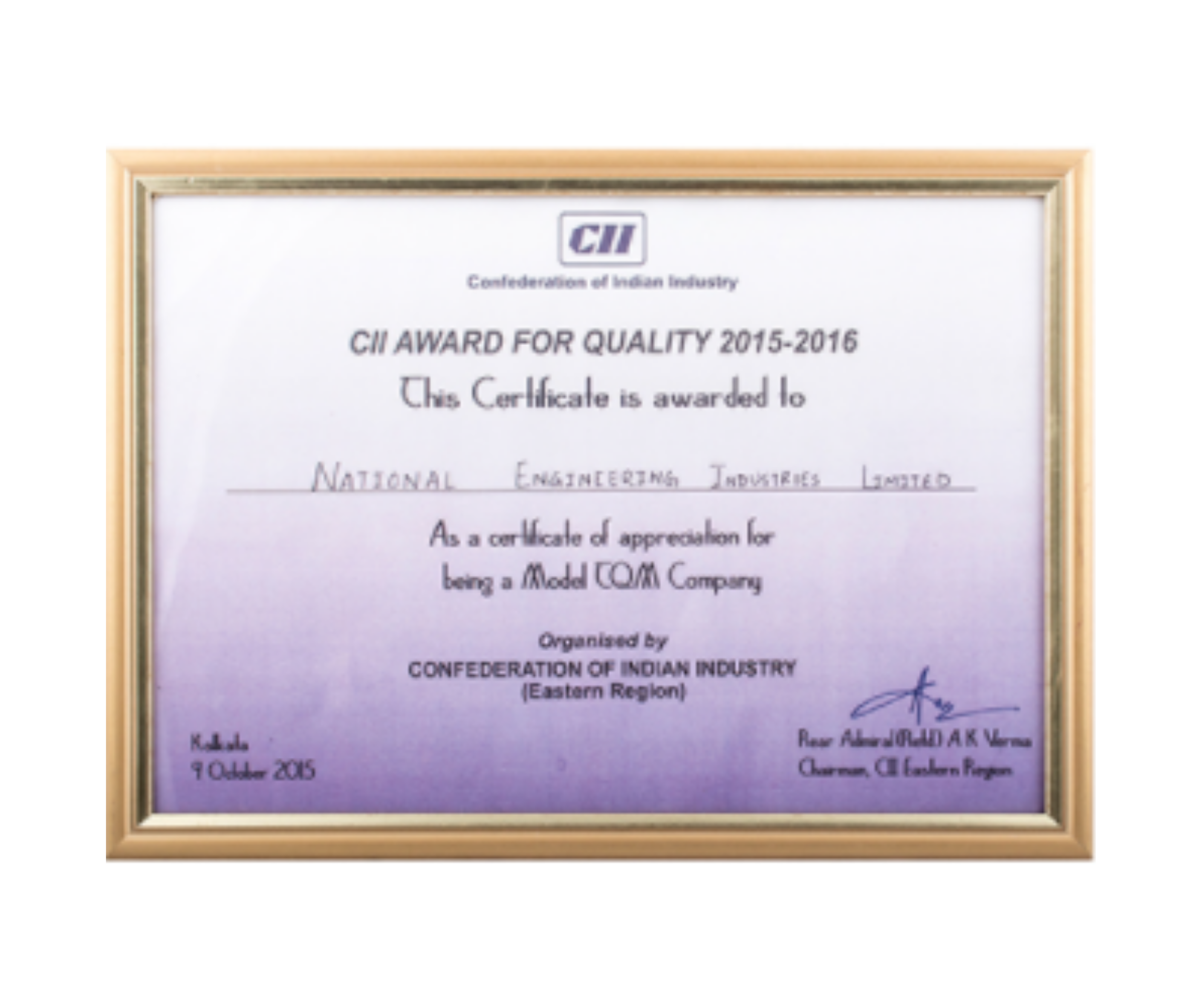 CII Awards | National Bearing Company