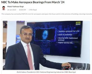 NBC To Make Aerospace Bearings