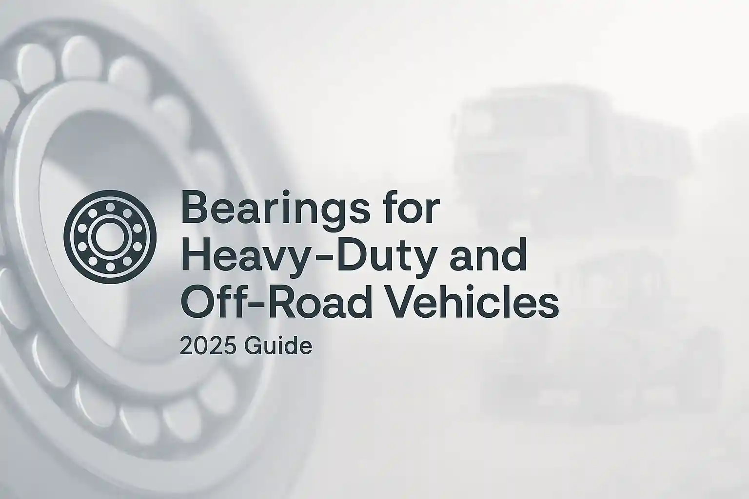 Bearings for Heavy-Duty and Off-Road Vehicles