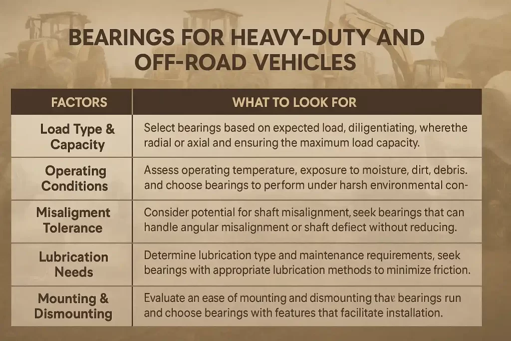 Bearings for Tough Vehicles Guide