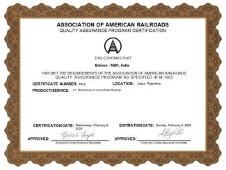 Association of American Railroads Quality Assurance Certification