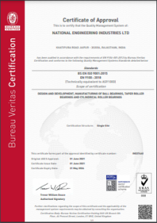 AS9100 Certification | NBC Bearings