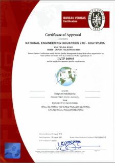 Bureau Veritas IATF 16949 Certification | NBC Bearings